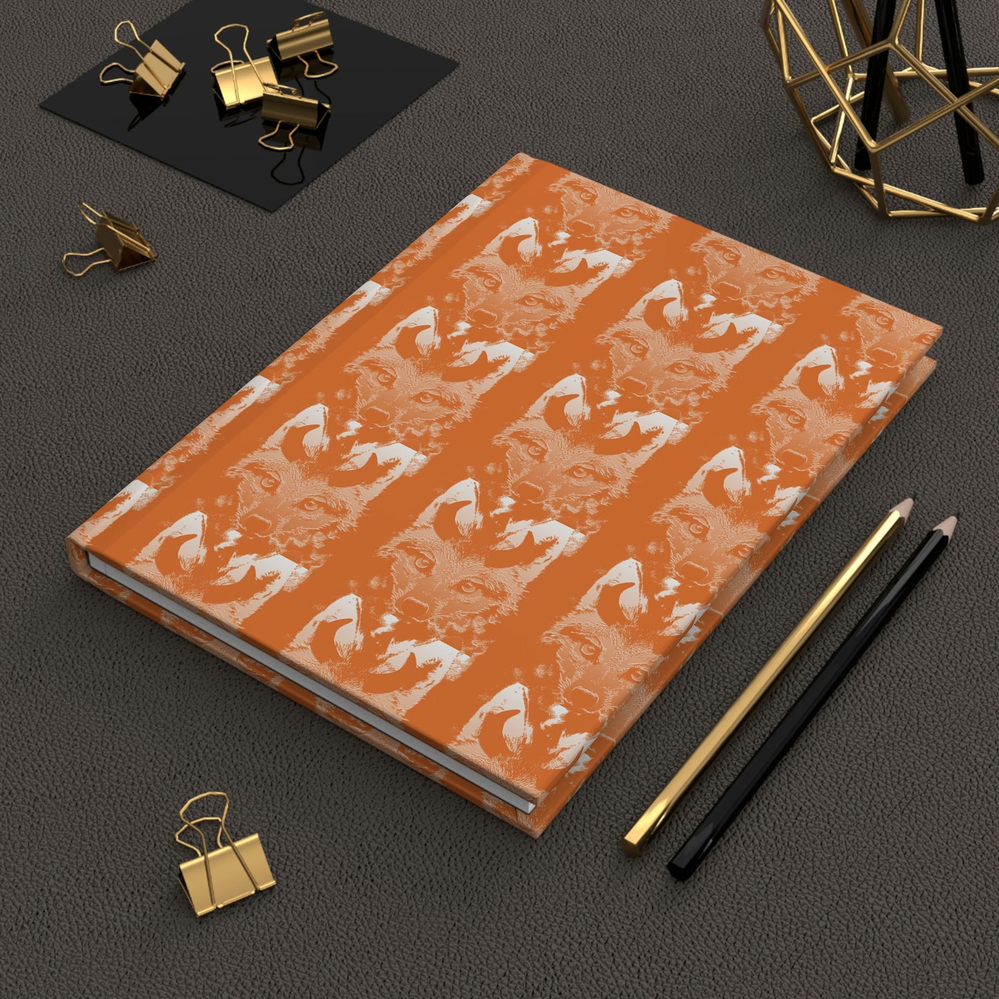 Horned Coyote Hardcover Journal Matte