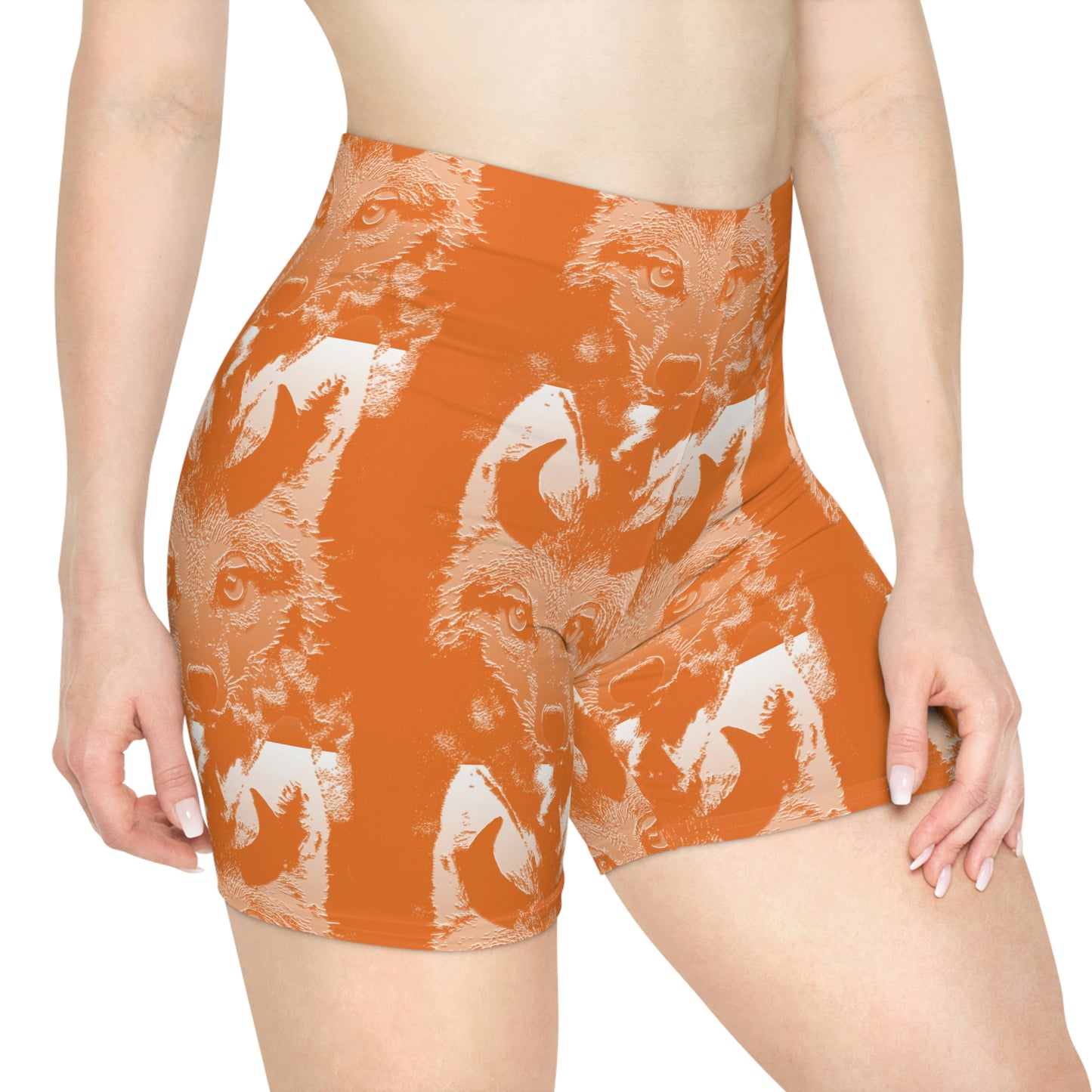 Horned Coyote Women's Biker Shorts