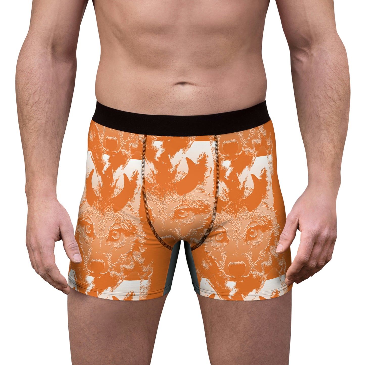 Horned Coyote Men's Boxer Briefs
