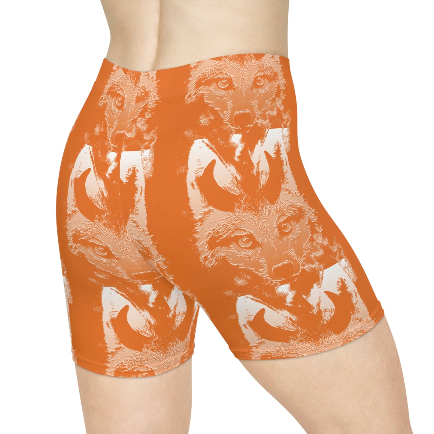 Horned Coyote Women's Biker Shorts