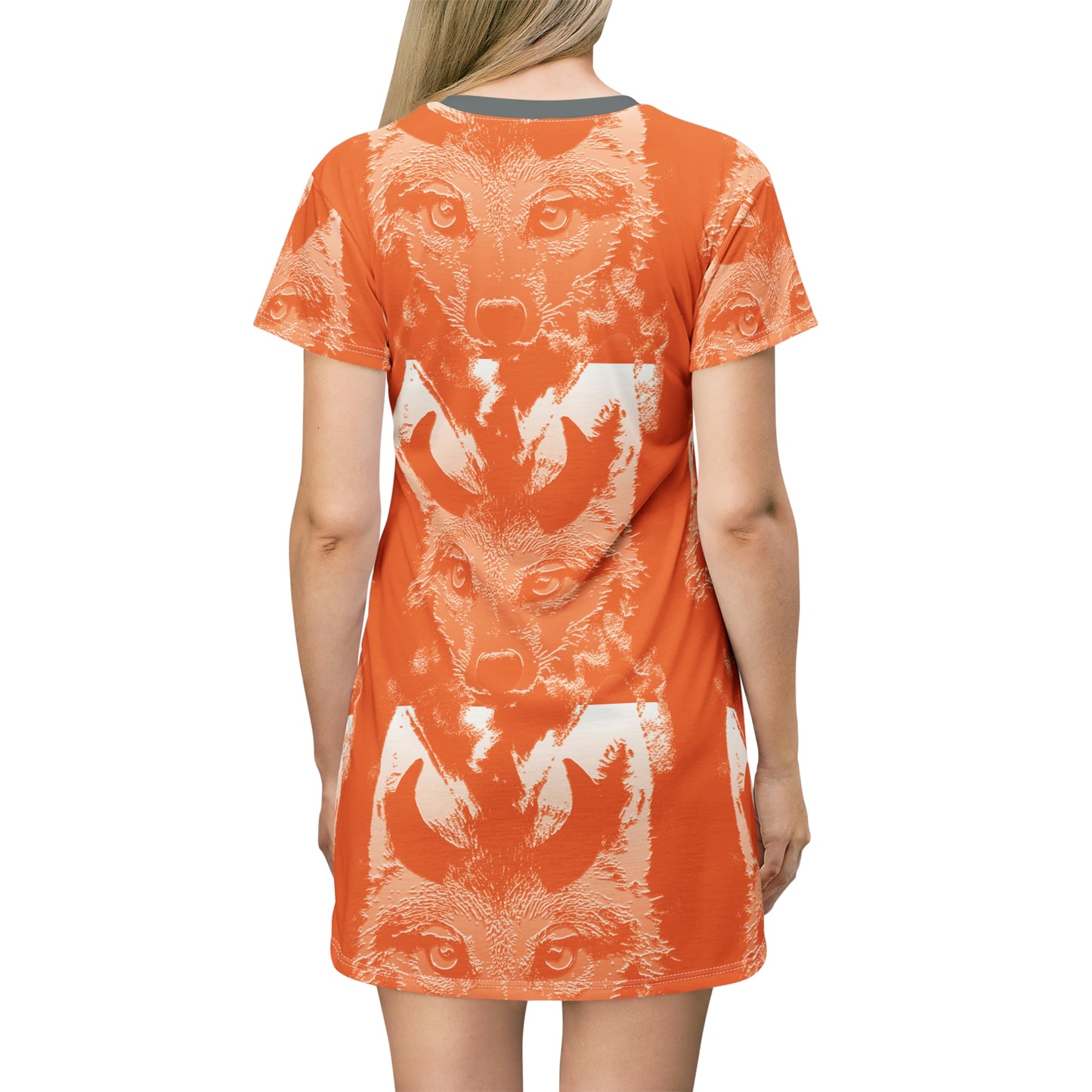 Horned Coyote T-Shirt Dress