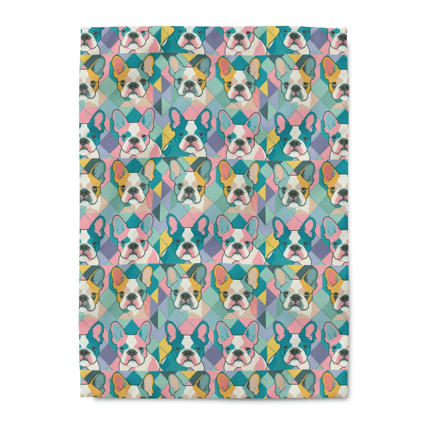 Frenchie Bulldogs Duvet Cover, King Duvet Cover, Twin Duvet Cover, Queen Duvet Cover, French Bulldog Gifts, Gifts for Dog Lovers