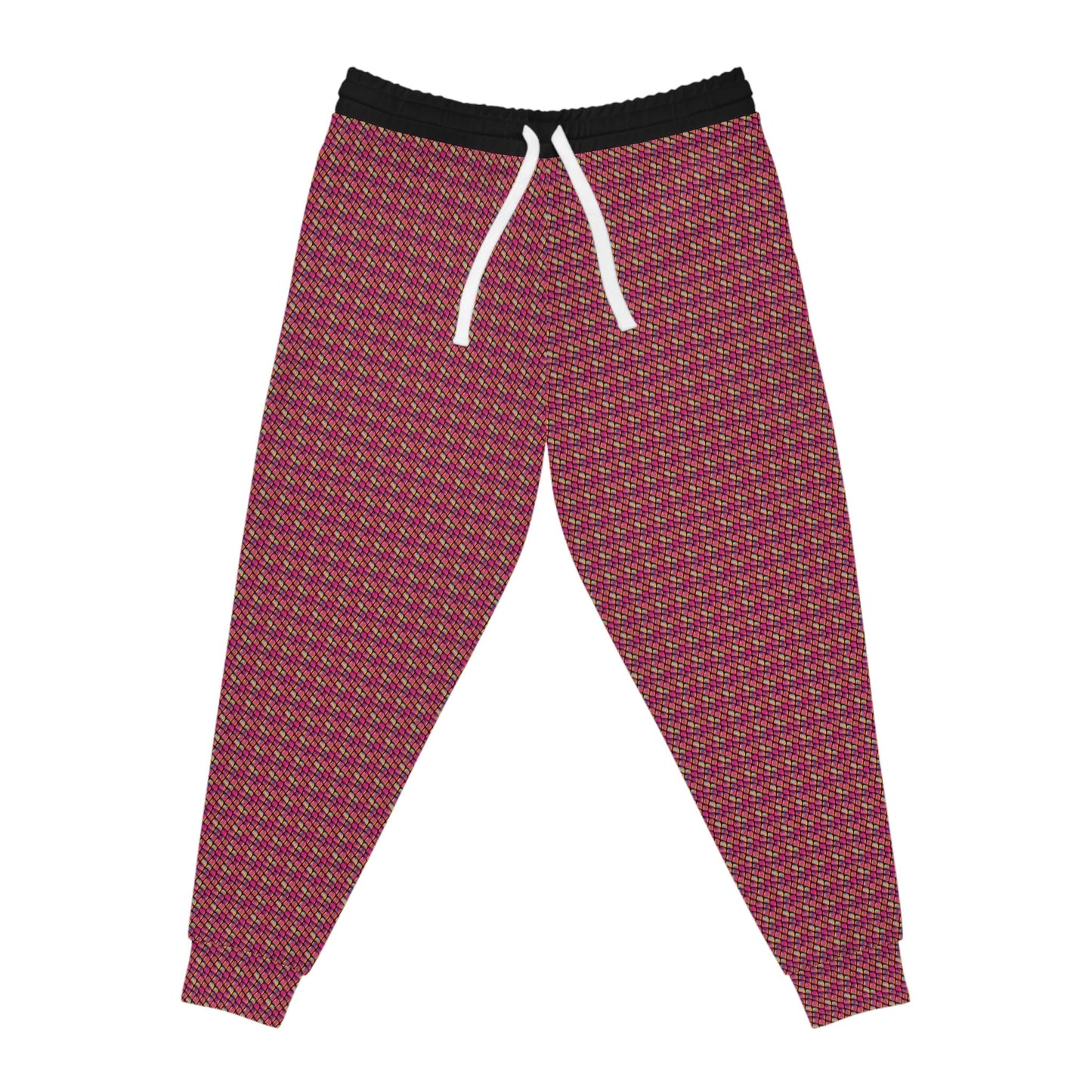 Pink Scales Mens Joggers, Athletic Clothing High Waisted Joggers, Pink Mens Yoga Pants, Aesthetic Clothing Streetwear Pants