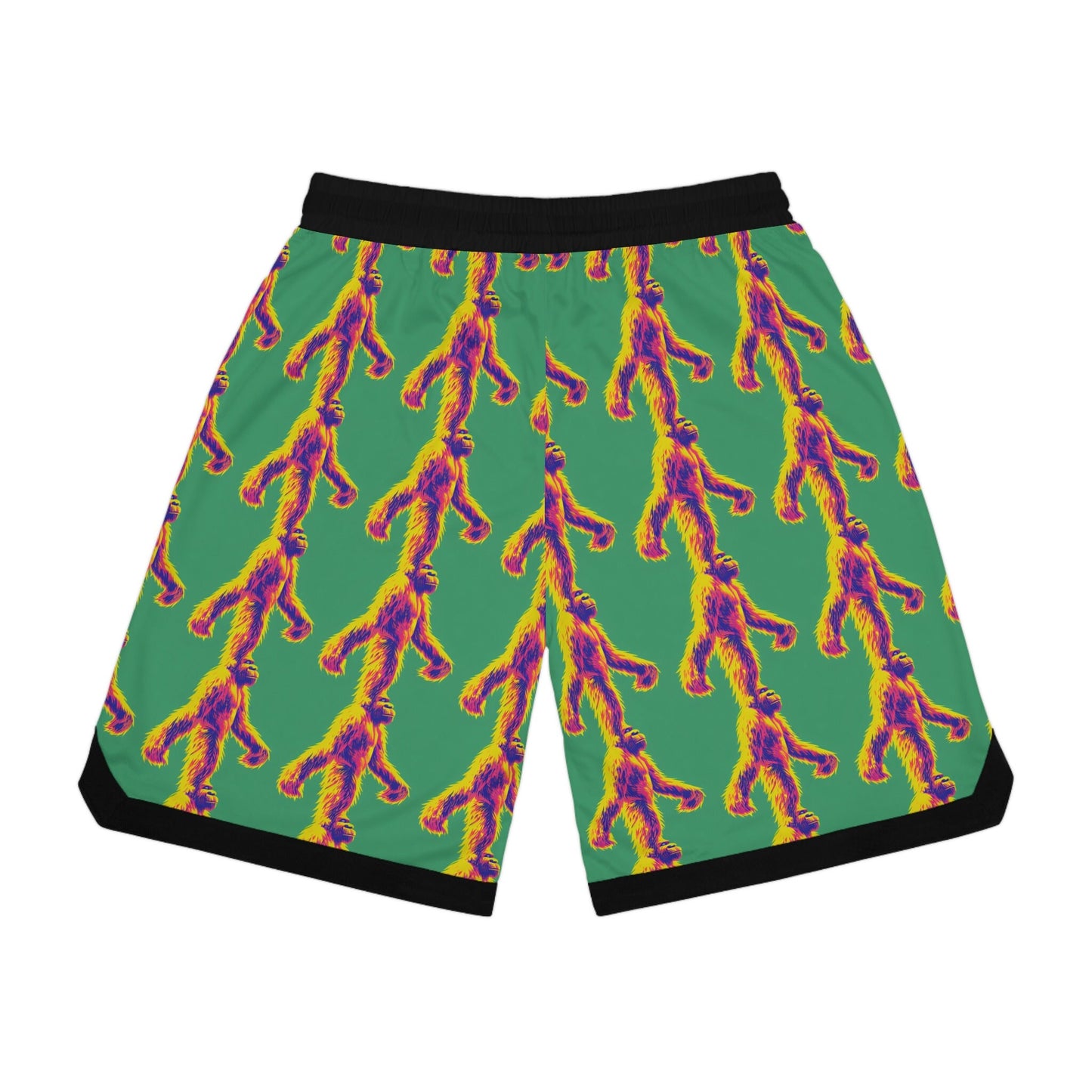 Sasquatch Basketball Shorts, Sasquatch Clothing High Waisted Shorts, Bigfoot Clothing Graphic Shorts, Athletic Shorts