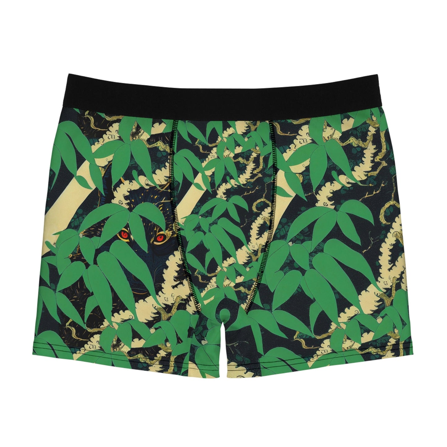 Black Wolf Jungle Men's Boxer Briefs