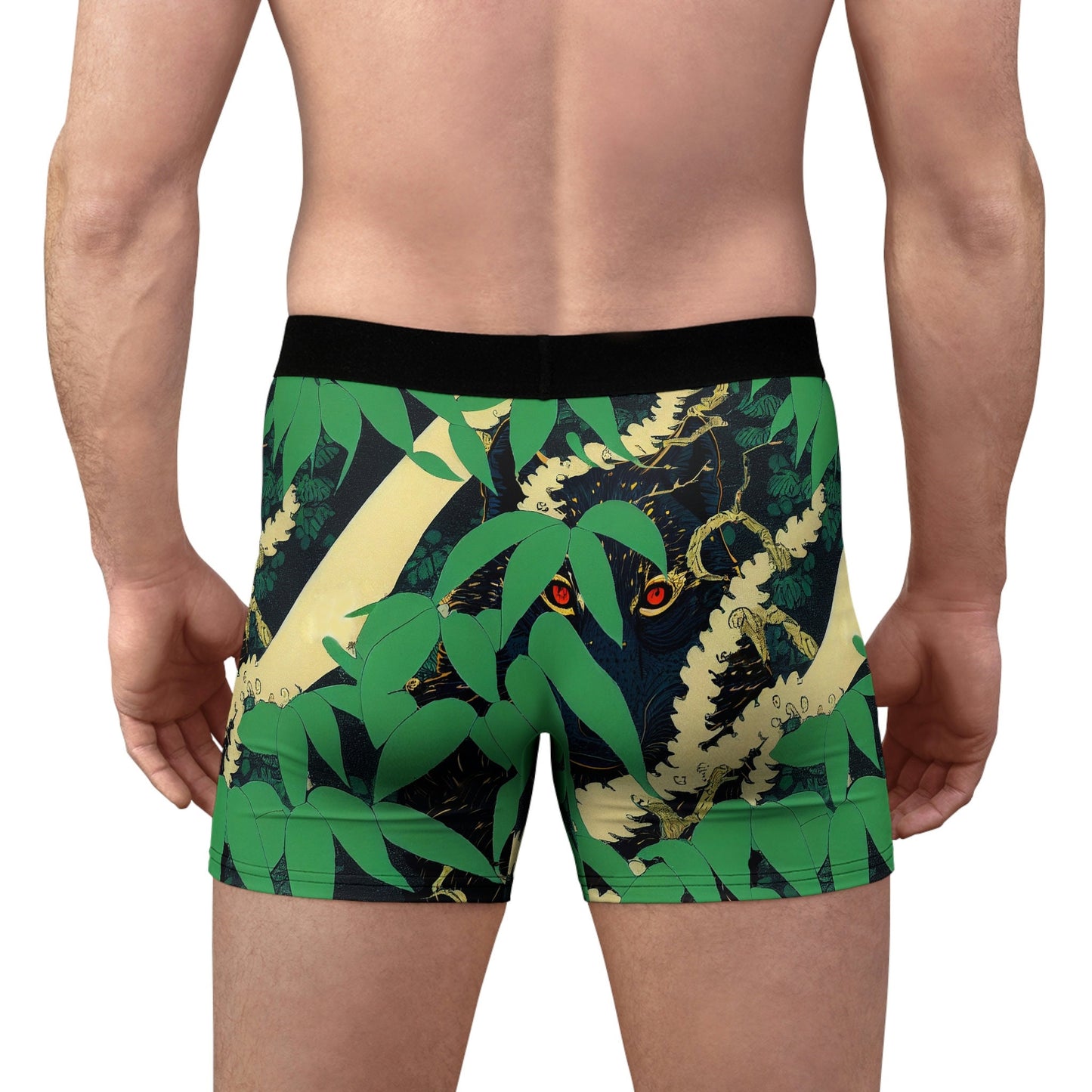Black Wolf Jungle Men's Boxer Briefs