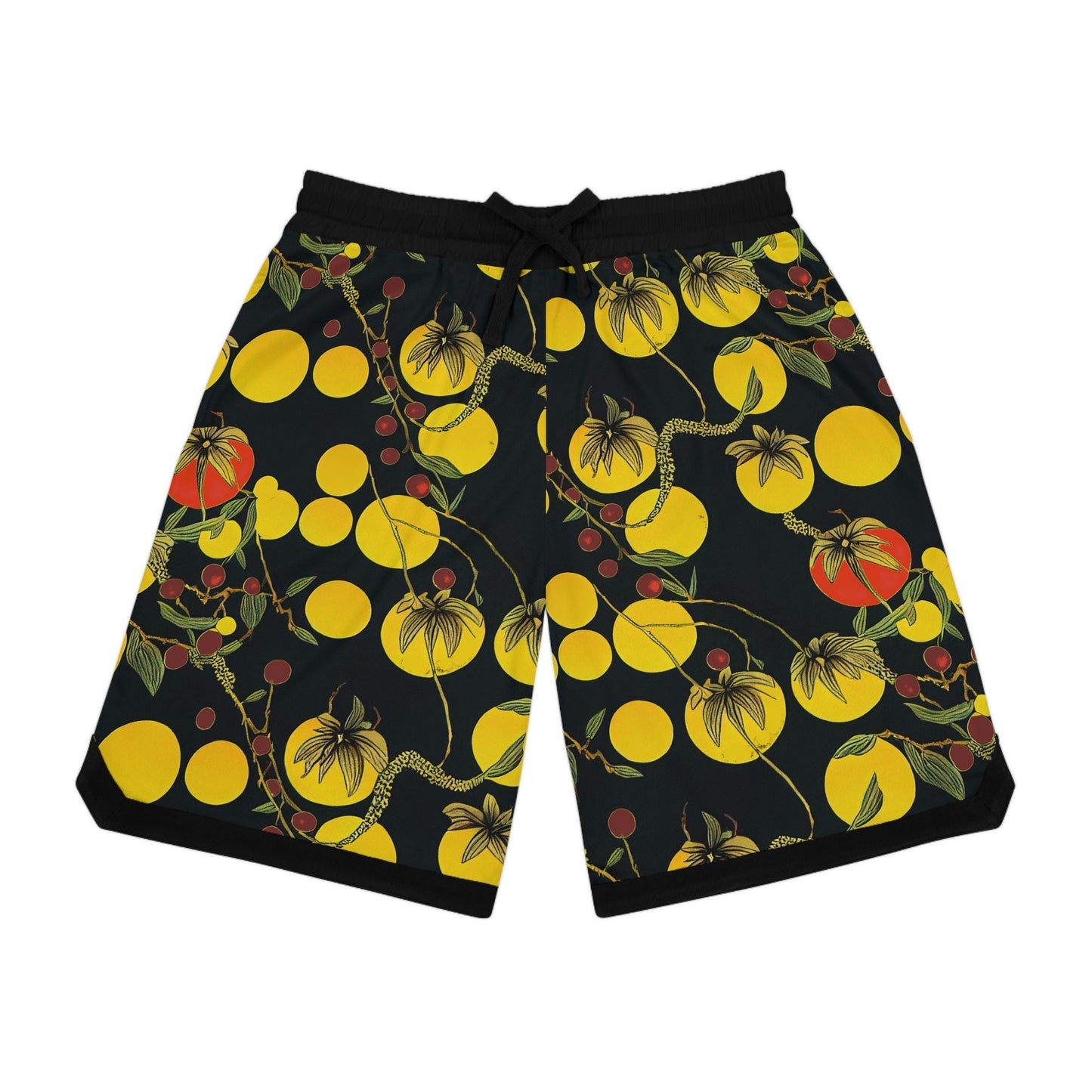 Tomato Garden Basketball Shorts, Night Garden Mens Shorts, Vegetable Clothing High Waisted Shorts, Vegetable Clothing Athletic Shorts