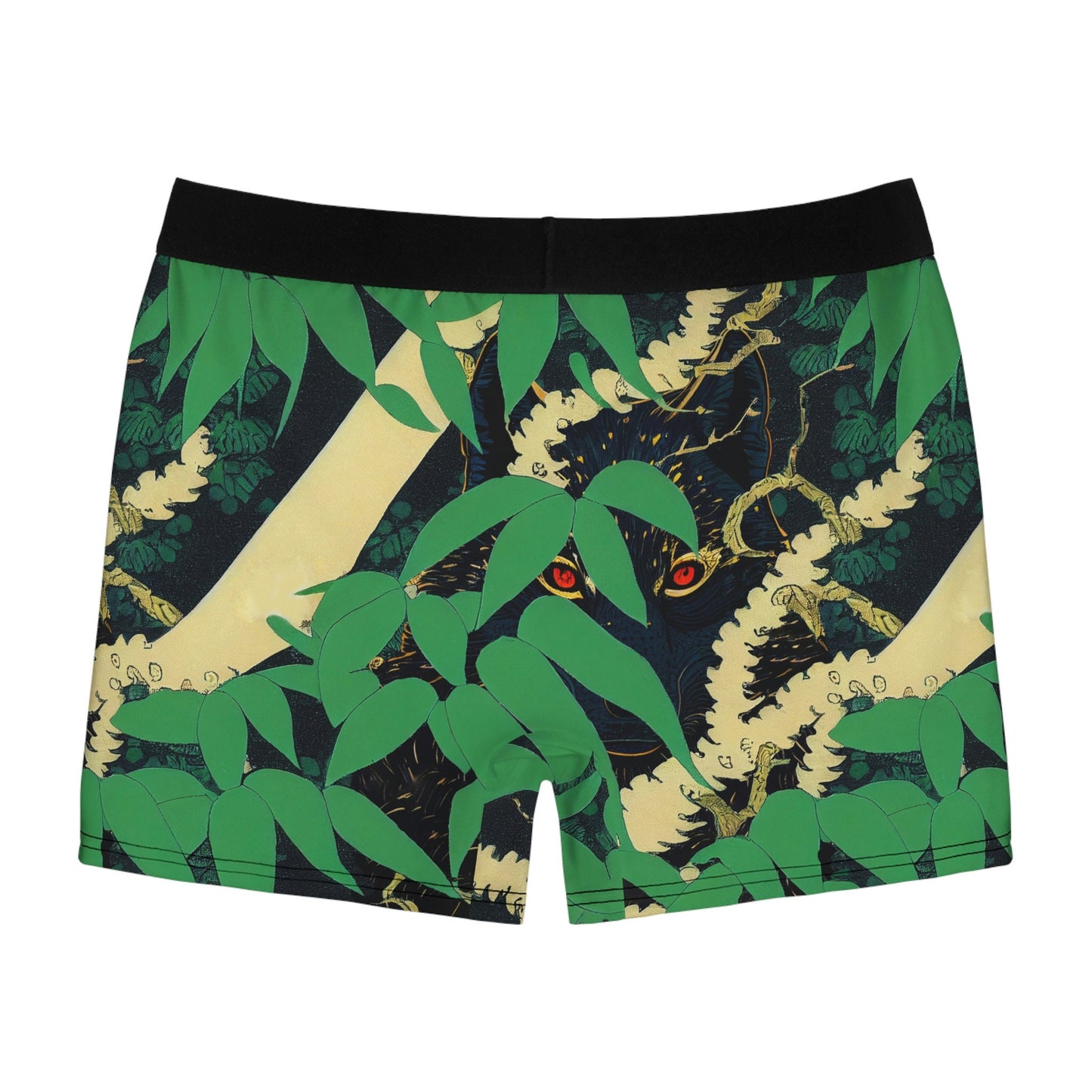 Black Wolf Jungle Men's Boxer Briefs