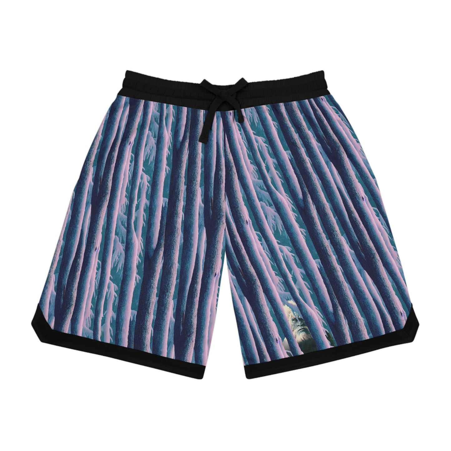 Yeti Basketball Shorts, Bigfoot Clothing High Waisted Shorts, Streetwear Graphic Shorts, Athletic Shorts, Workout Shorts