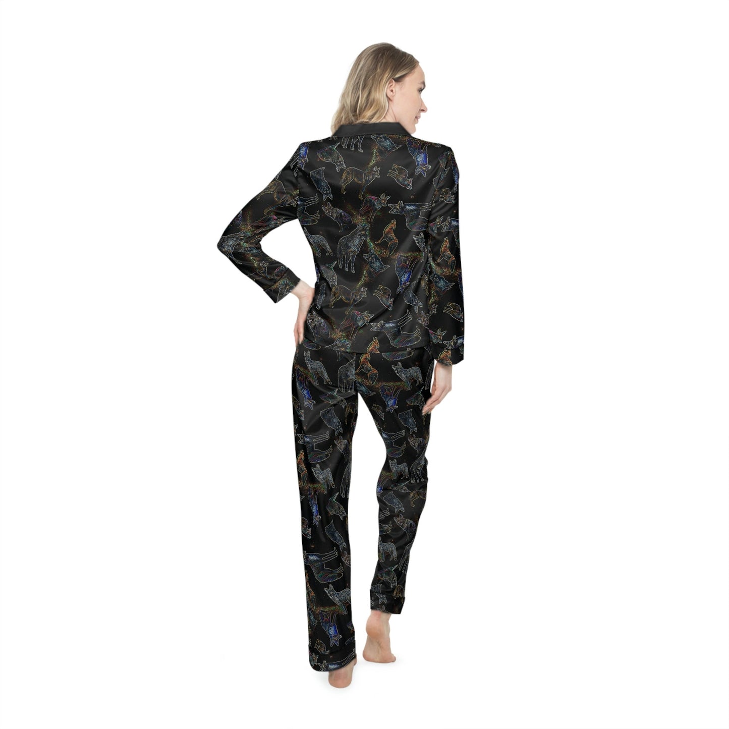 Coyote Galaxy Women's Satin Pajamas