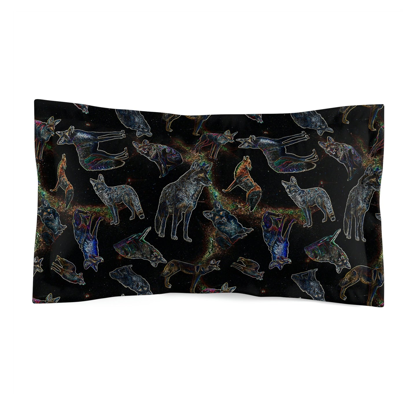 Coyote Galaxy Microfiber Pillow Sham