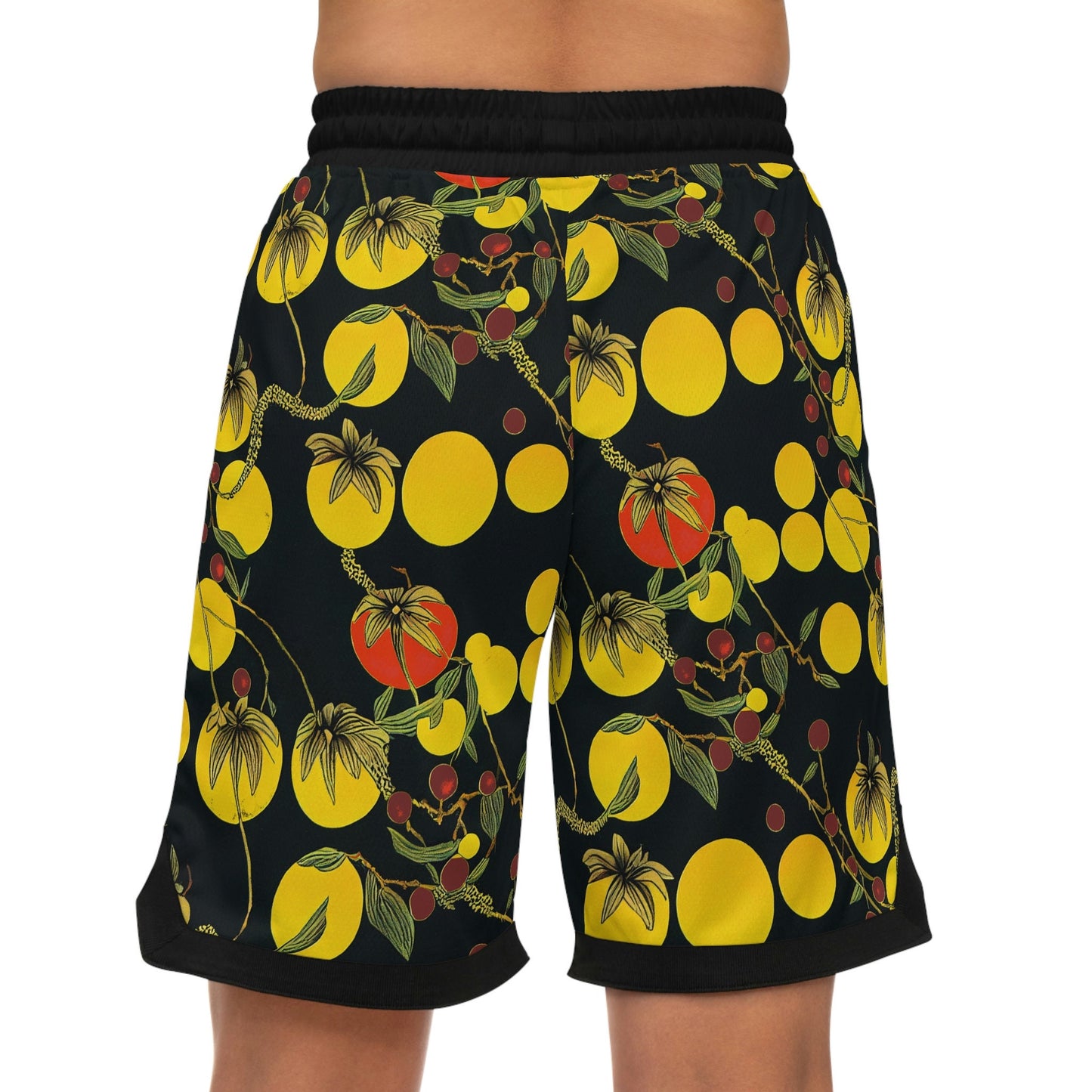Tomato Garden Basketball Shorts, Night Garden Mens Shorts, Vegetable Clothing High Waisted Shorts, Vegetable Clothing Athletic Shorts