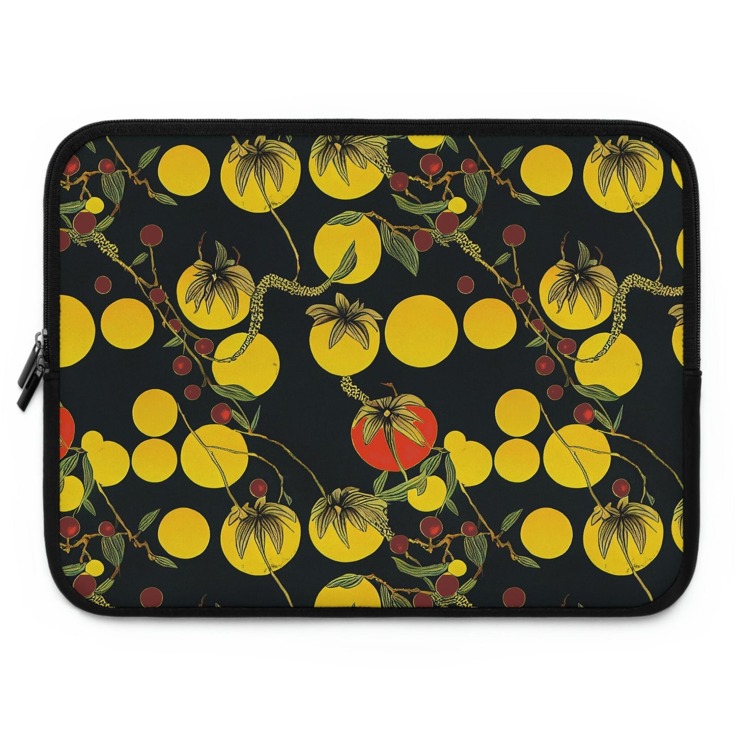Tomato Garden Laptop Sleeve, Laptop Cover Zipper Pouch, Aesthetic Slim Laptop Bag, Night Garden Laptop Pouch, Laptop Organizer