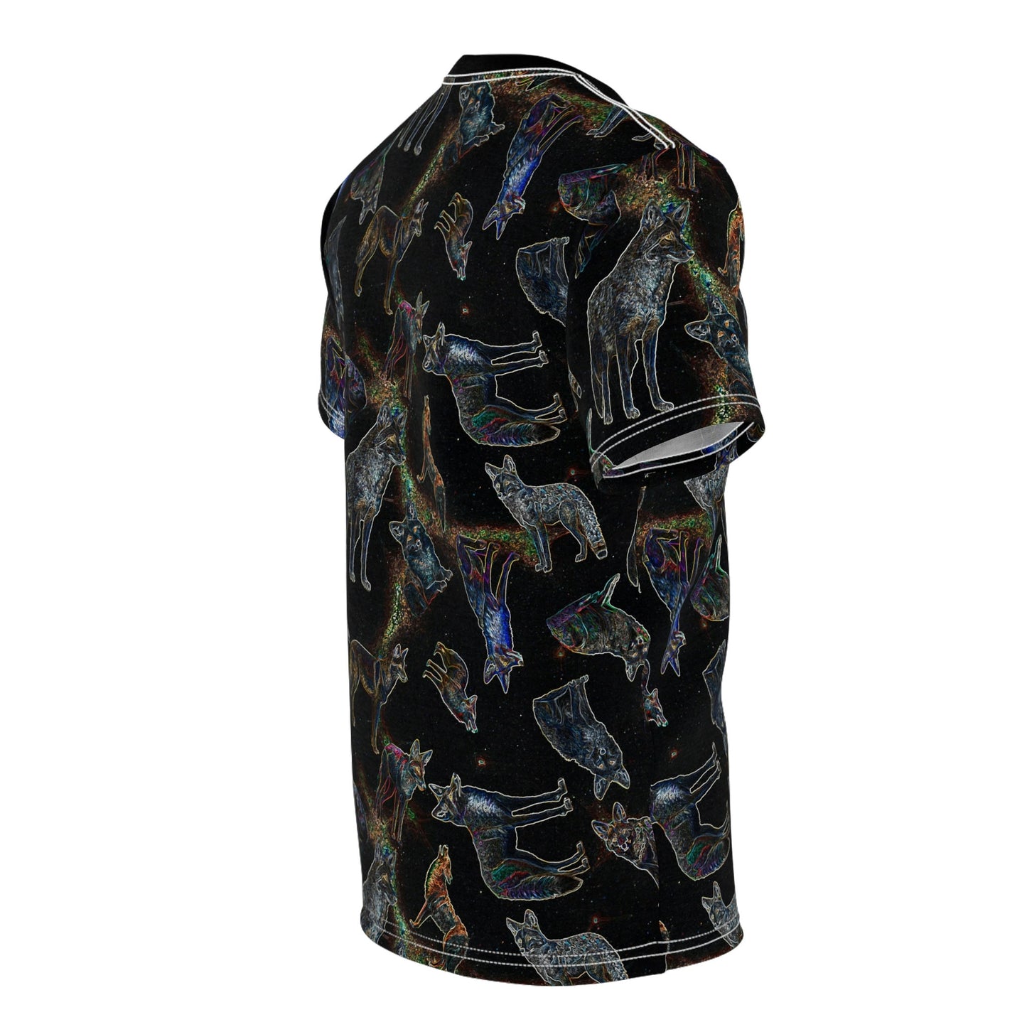 Coyote Galaxy Unisex Tshirt, Coyote Galaxy, Adult fashion, T-shirt, Stylish pattern, space, Comfortable fit, Breathable