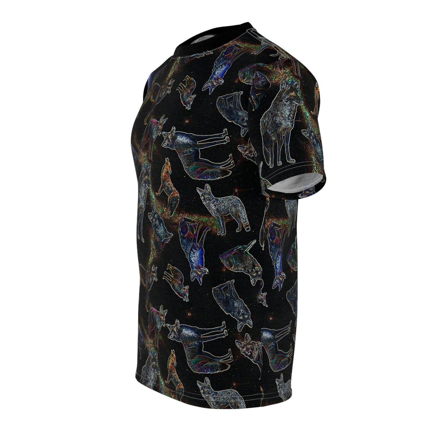 Coyote Galaxy Unisex Tshirt, Coyote Galaxy, Adult fashion, T-shirt, Stylish pattern, space, Comfortable fit, Breathable