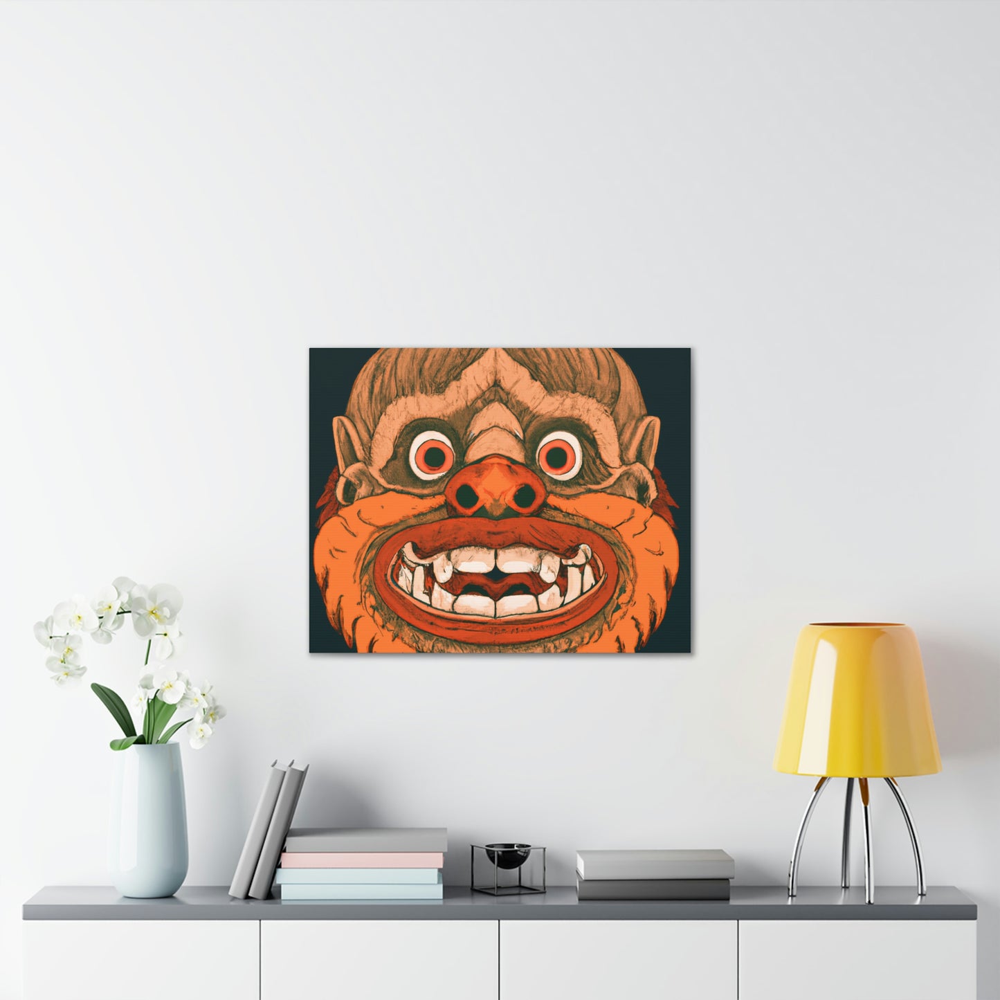 Troll Four Monster Wall Art, Spooky Decor Fantasy Wall Art, Gothic Decor Canvas Wall Art, Illustration Art Gothic Wall Decor