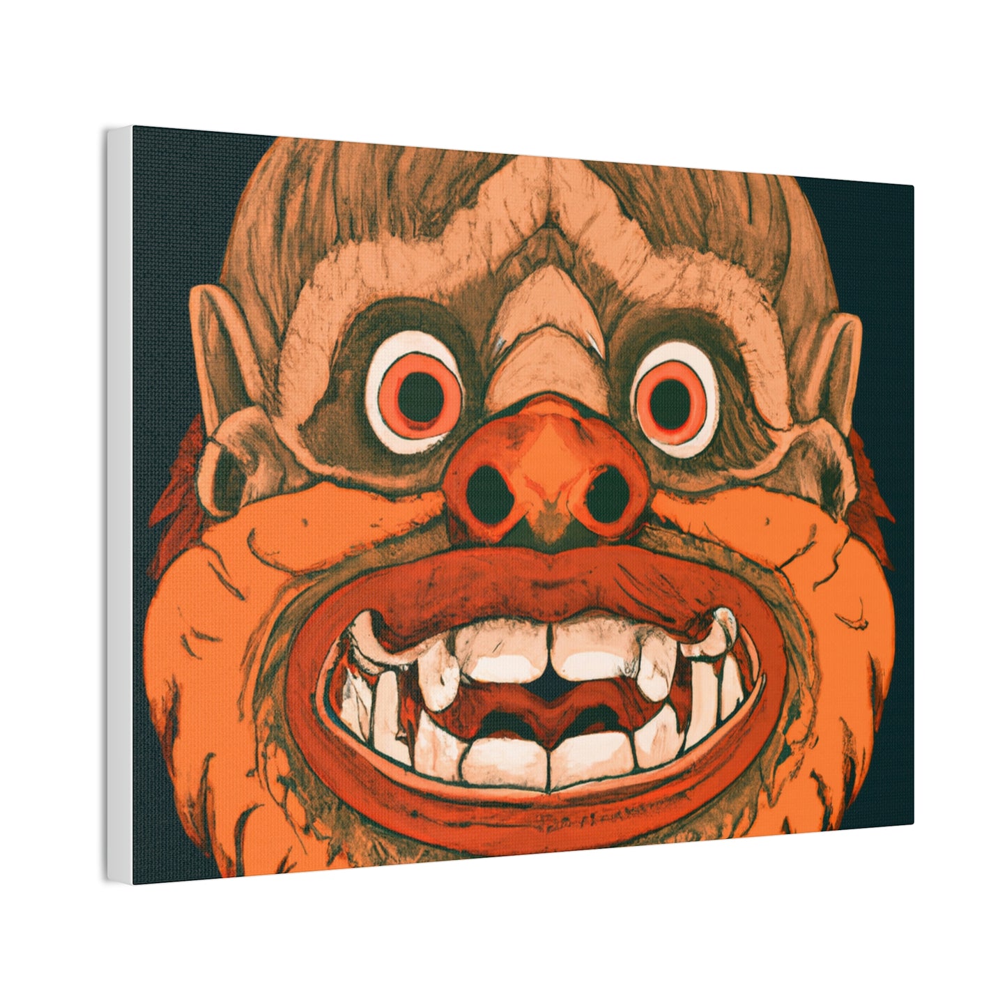 Troll Four Monster Wall Art, Spooky Decor Fantasy Wall Art, Gothic Decor Canvas Wall Art, Illustration Art Gothic Wall Decor