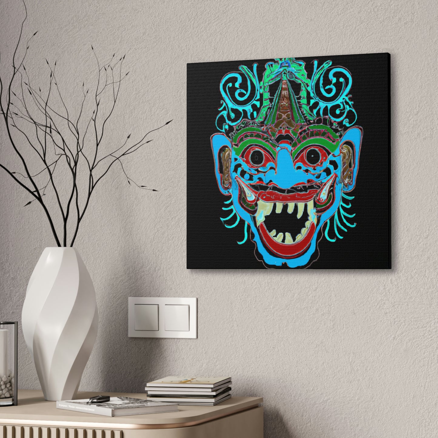 Troll Six Canvas Wall Art, Illustration Art Gothic Wall Decor, Spooky Decor Fantasy Wall Art, Horror Wall Art, Monster Wall Art