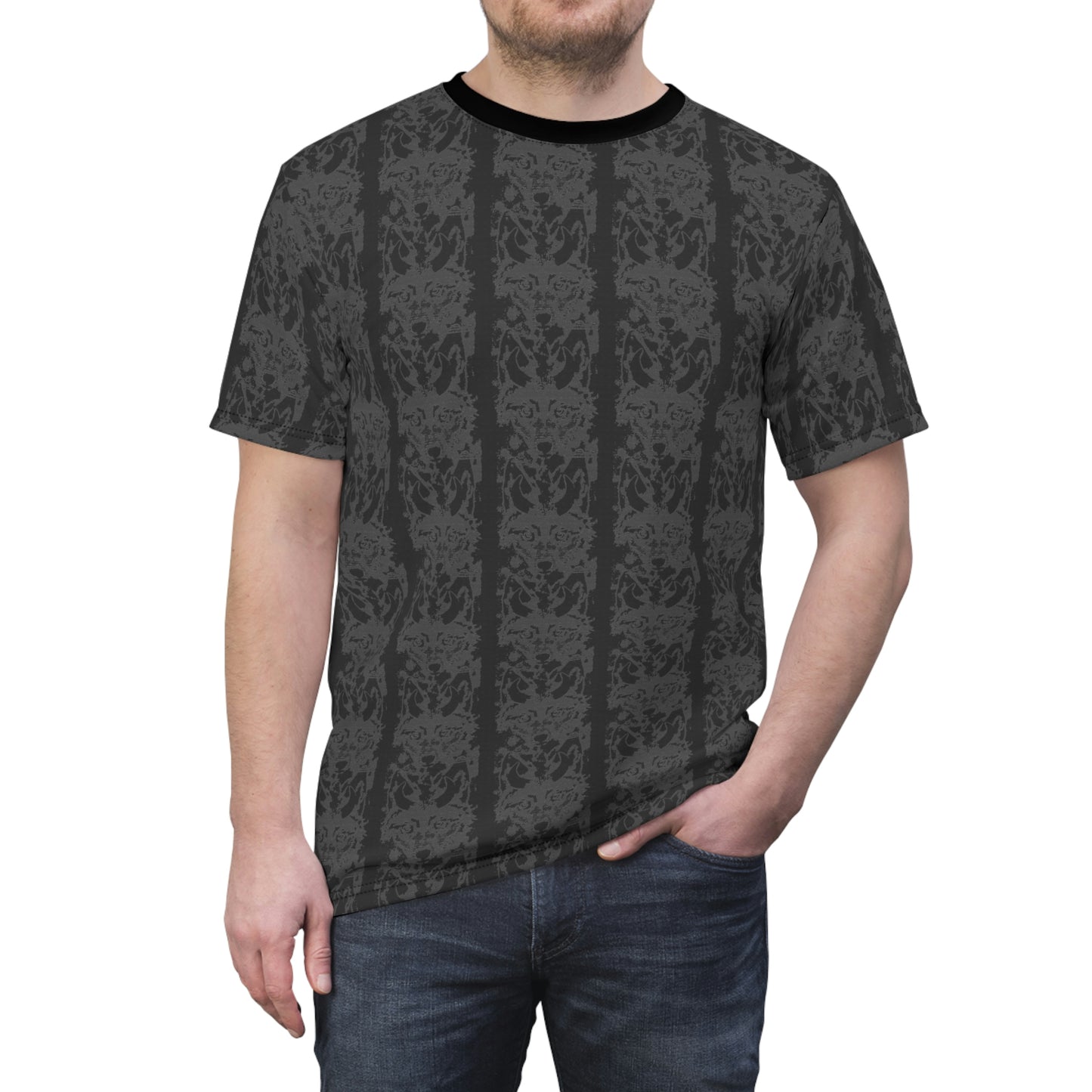 Horned Coyote Unisex Cut & Sew Tee