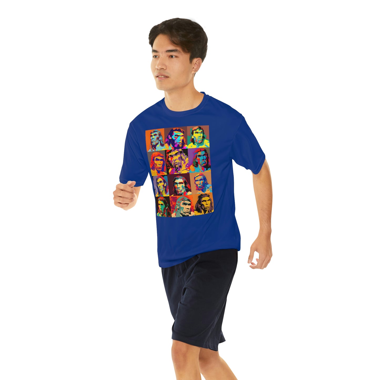 Neanderthal Graphic Design Shirt, Men's Retro Shirt, Pop Art Shirt, Good Vibes Colorful Shirt, Western Summer Shirt