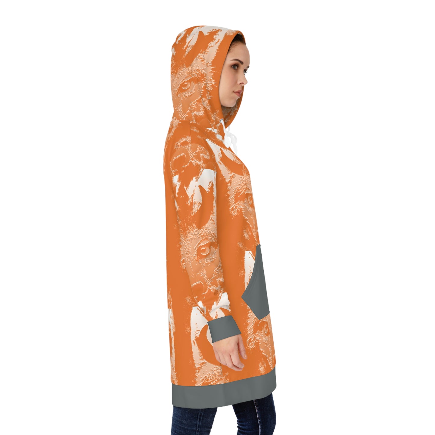Horned Coyote Women's Hoodie Dress