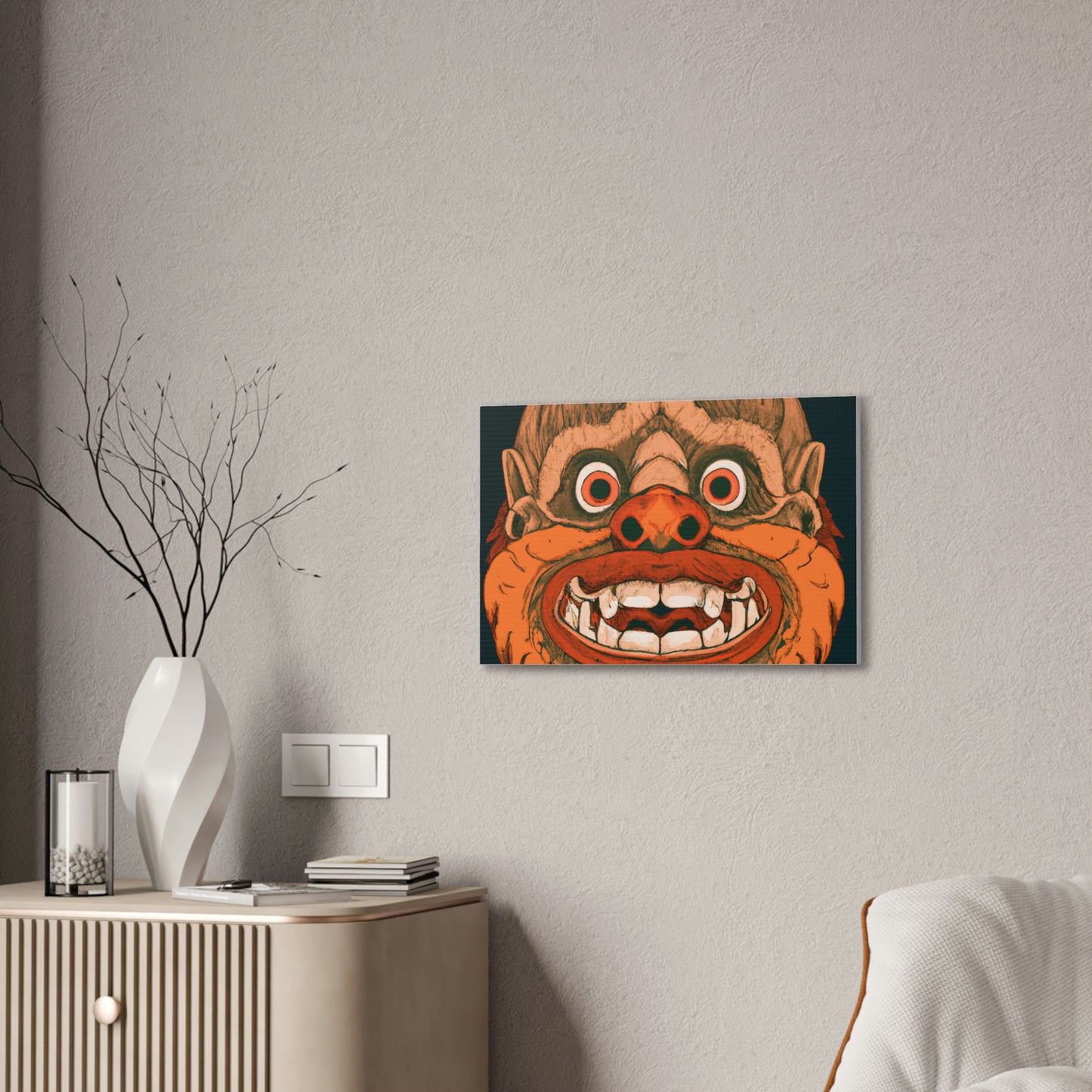 Troll Four Monster Wall Art, Spooky Decor Fantasy Wall Art, Gothic Decor Canvas Wall Art, Illustration Art Gothic Wall Decor