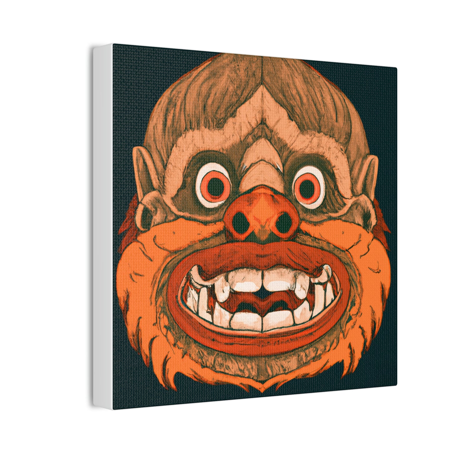 Troll Four Monster Wall Art, Spooky Decor Fantasy Wall Art, Gothic Decor Canvas Wall Art, Illustration Art Gothic Wall Decor