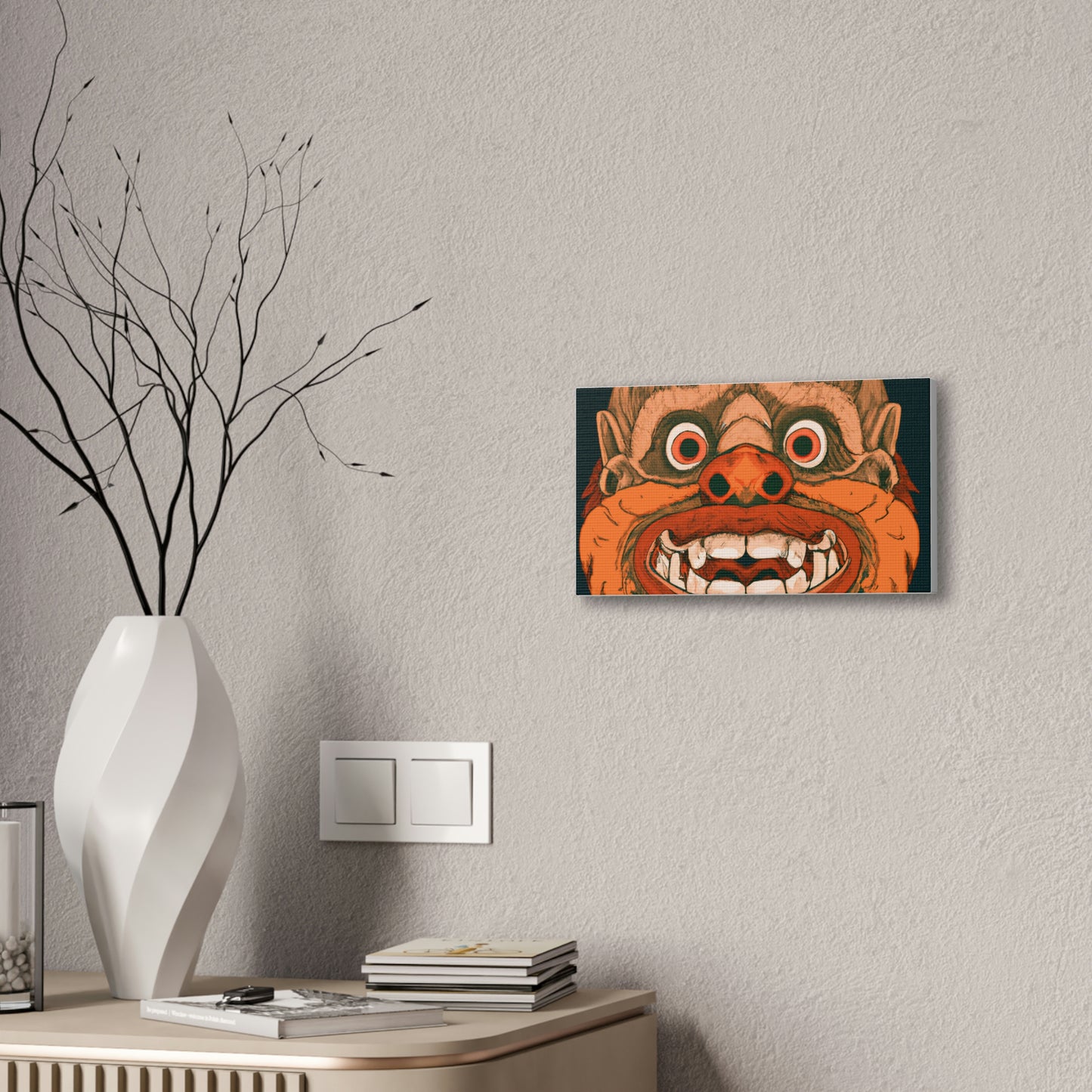 Troll Four Monster Wall Art, Spooky Decor Fantasy Wall Art, Gothic Decor Canvas Wall Art, Illustration Art Gothic Wall Decor