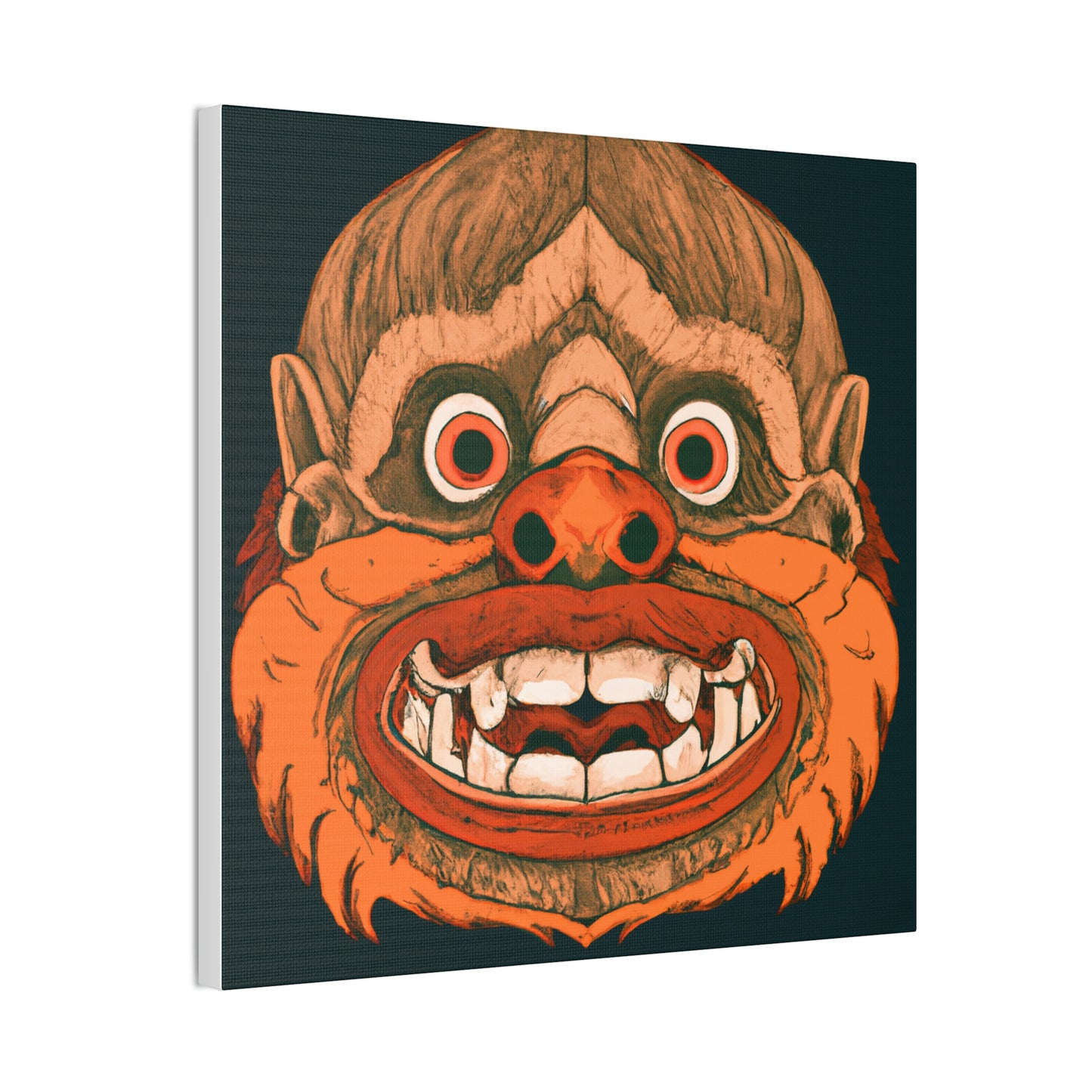 Troll Four Monster Wall Art, Spooky Decor Fantasy Wall Art, Gothic Decor Canvas Wall Art, Illustration Art Gothic Wall Decor