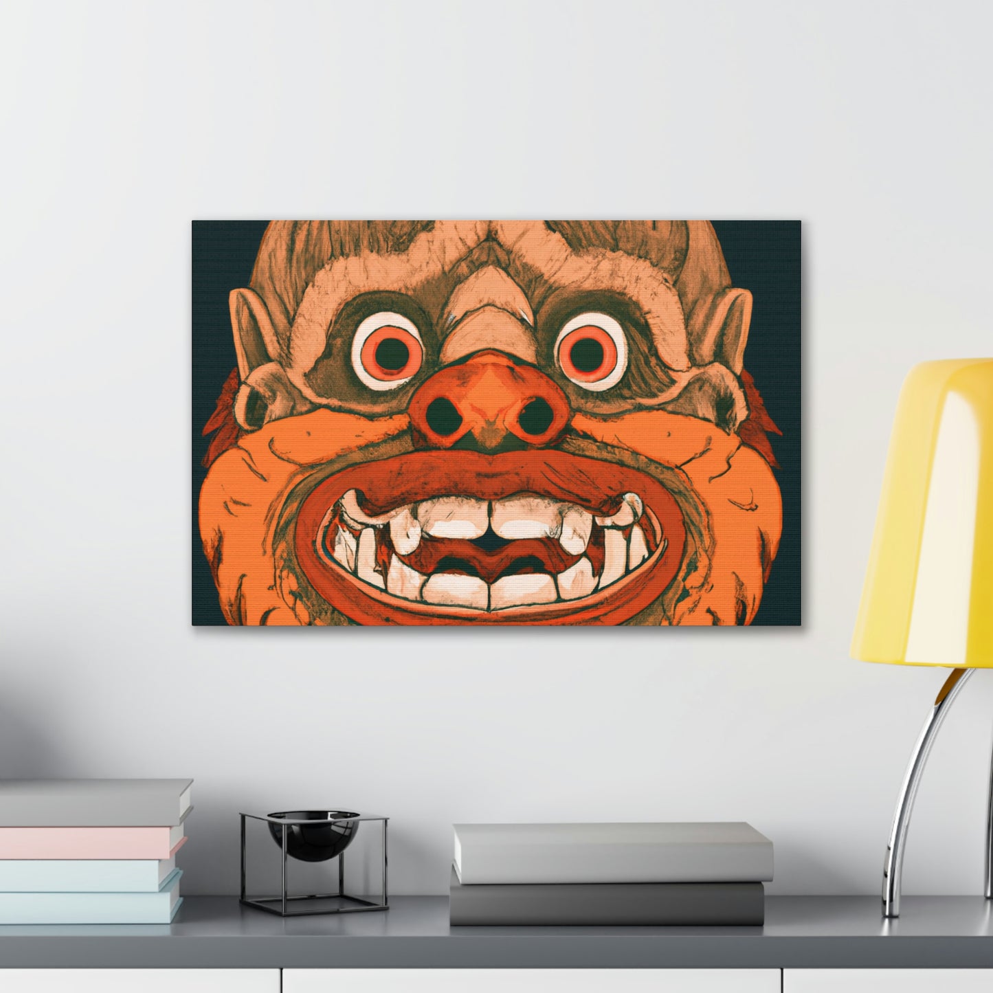 Troll Four Monster Wall Art, Spooky Decor Fantasy Wall Art, Gothic Decor Canvas Wall Art, Illustration Art Gothic Wall Decor