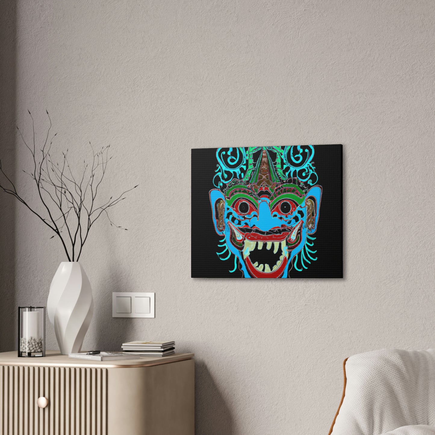 Troll Six Canvas Wall Art, Illustration Art Gothic Wall Decor, Spooky Decor Fantasy Wall Art, Horror Wall Art, Monster Wall Art