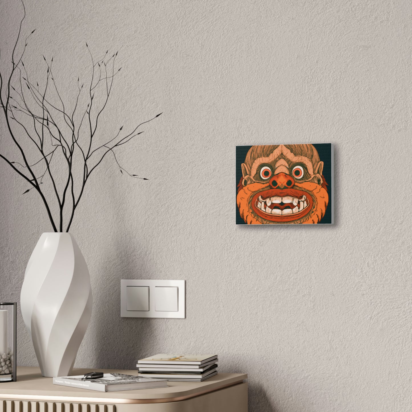 Troll Four Monster Wall Art, Spooky Decor Fantasy Wall Art, Gothic Decor Canvas Wall Art, Illustration Art Gothic Wall Decor