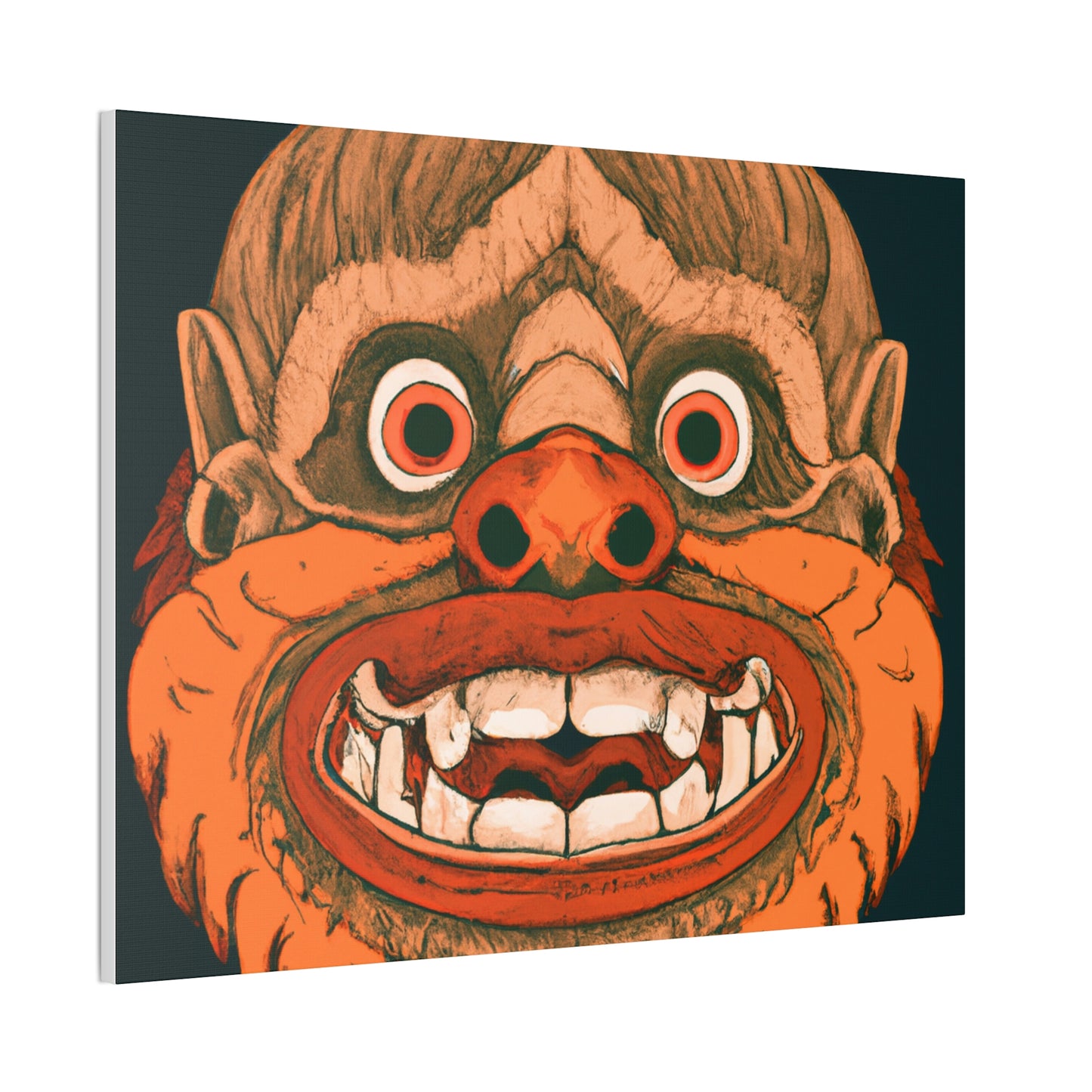 Troll Four Monster Wall Art, Spooky Decor Fantasy Wall Art, Gothic Decor Canvas Wall Art, Illustration Art Gothic Wall Decor