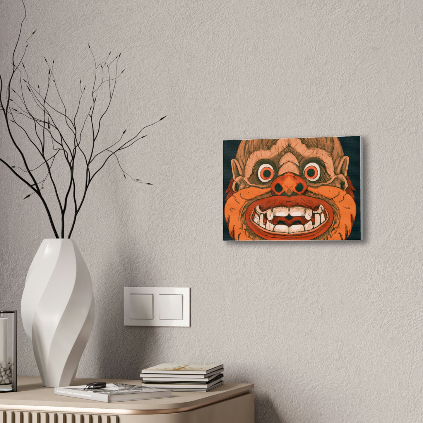 Troll Four Monster Wall Art, Spooky Decor Fantasy Wall Art, Gothic Decor Canvas Wall Art, Illustration Art Gothic Wall Decor