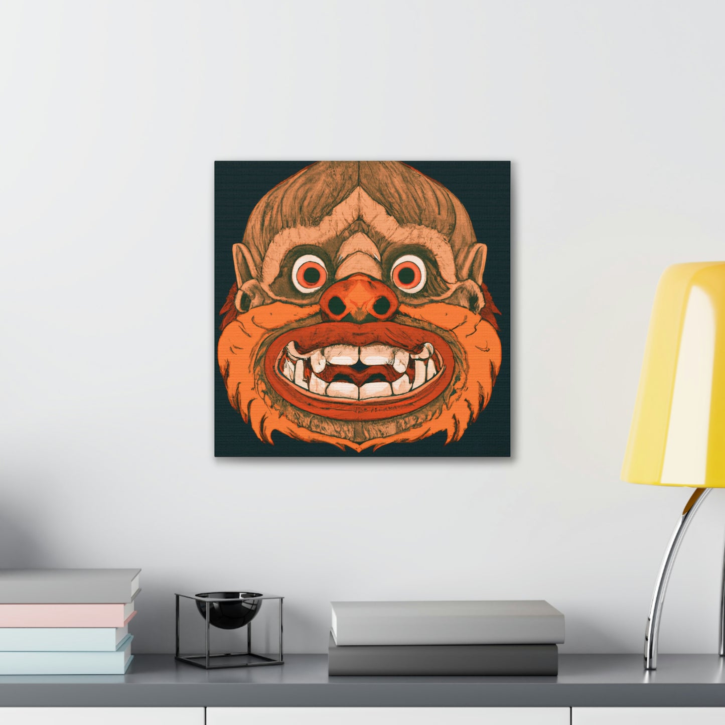 Troll Four Monster Wall Art, Spooky Decor Fantasy Wall Art, Gothic Decor Canvas Wall Art, Illustration Art Gothic Wall Decor