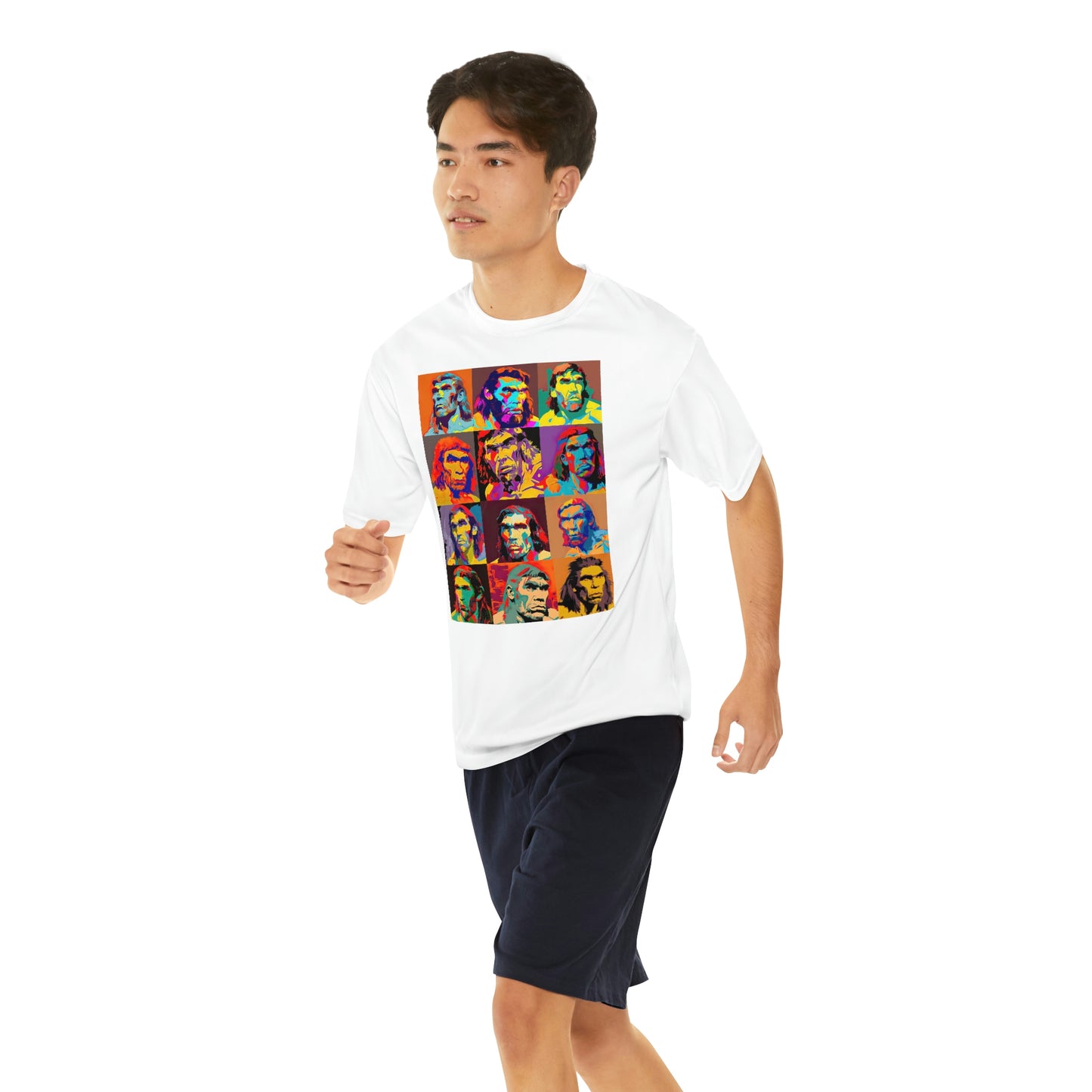 Neanderthal Graphic Design Shirt, Men's Retro Shirt, Pop Art Shirt, Good Vibes Colorful Shirt, Western Summer Shirt