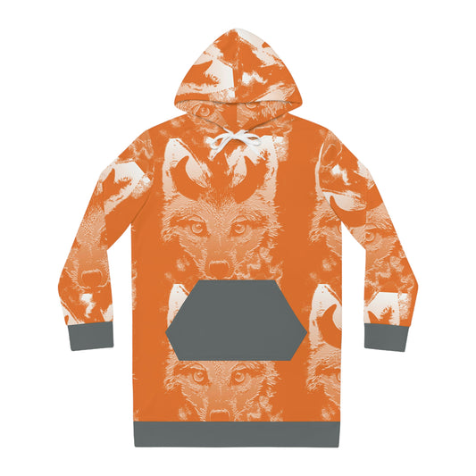 Horned Coyote Women's Hoodie Dress