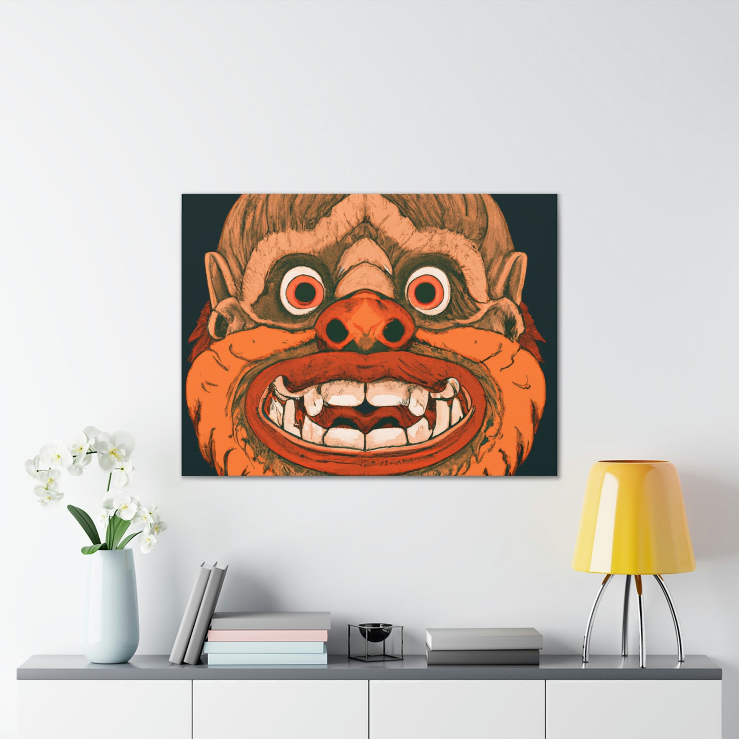 Troll Four Monster Wall Art, Spooky Decor Fantasy Wall Art, Gothic Decor Canvas Wall Art, Illustration Art Gothic Wall Decor