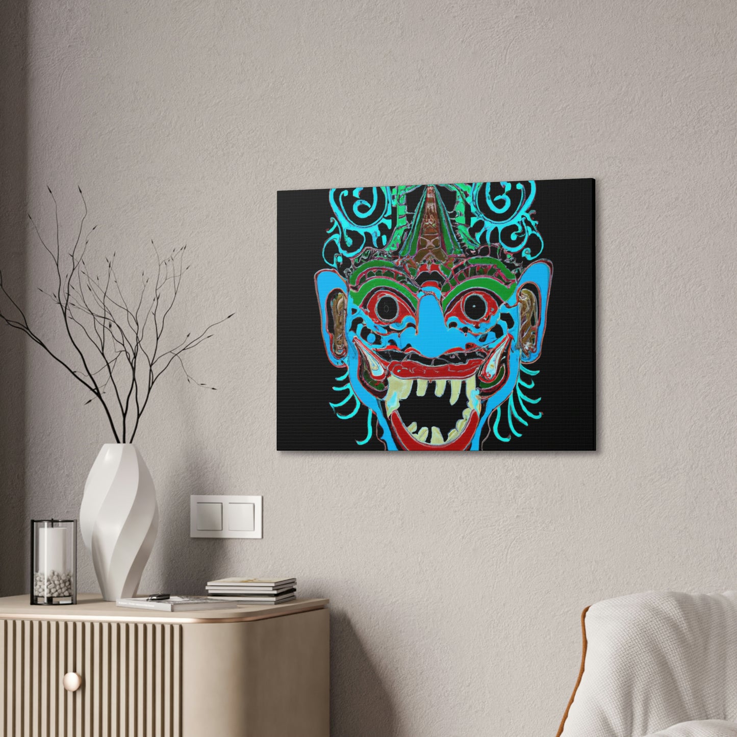 Troll Six Canvas Wall Art, Illustration Art Gothic Wall Decor, Spooky Decor Fantasy Wall Art, Horror Wall Art, Monster Wall Art