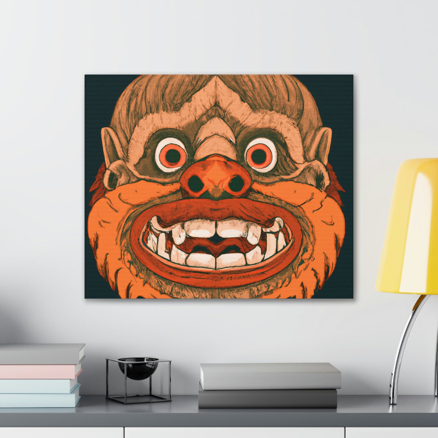 Troll Four Monster Wall Art, Spooky Decor Fantasy Wall Art, Gothic Decor Canvas Wall Art, Illustration Art Gothic Wall Decor