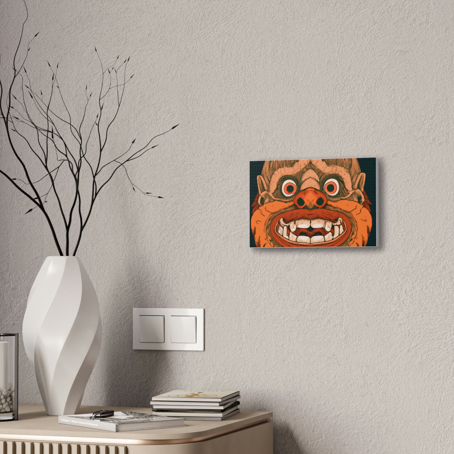 Troll Four Monster Wall Art, Spooky Decor Fantasy Wall Art, Gothic Decor Canvas Wall Art, Illustration Art Gothic Wall Decor