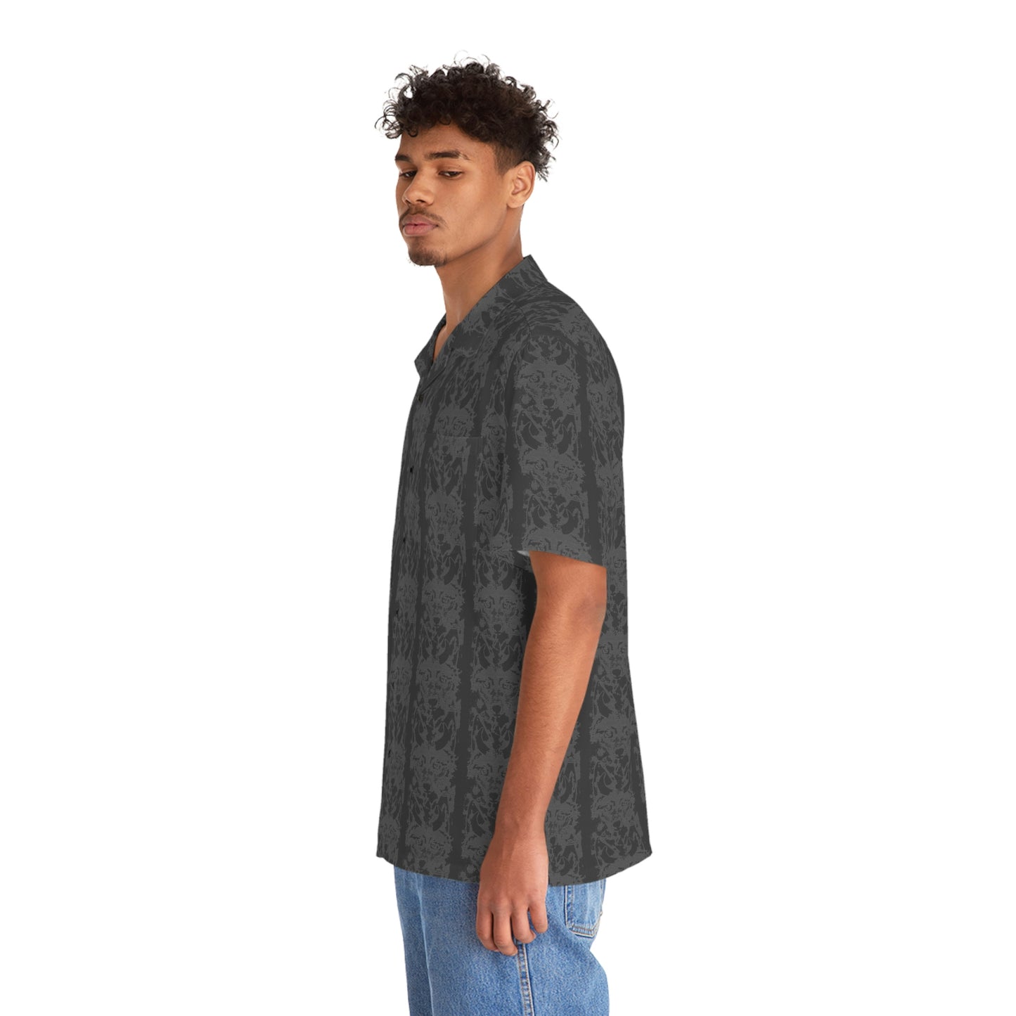 Horned Coyote Men's Hawaiian Shirt