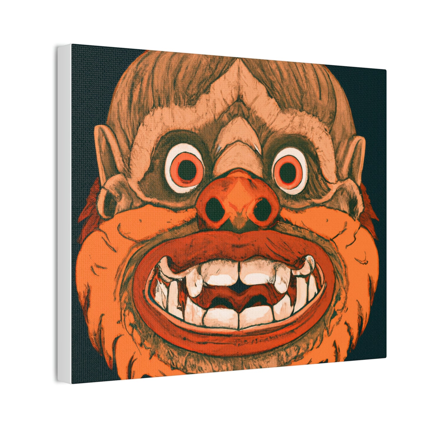 Troll Four Monster Wall Art, Spooky Decor Fantasy Wall Art, Gothic Decor Canvas Wall Art, Illustration Art Gothic Wall Decor