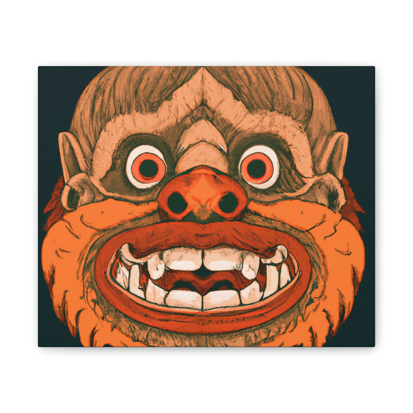 Troll Four Monster Wall Art, Spooky Decor Fantasy Wall Art, Gothic Decor Canvas Wall Art, Illustration Art Gothic Wall Decor