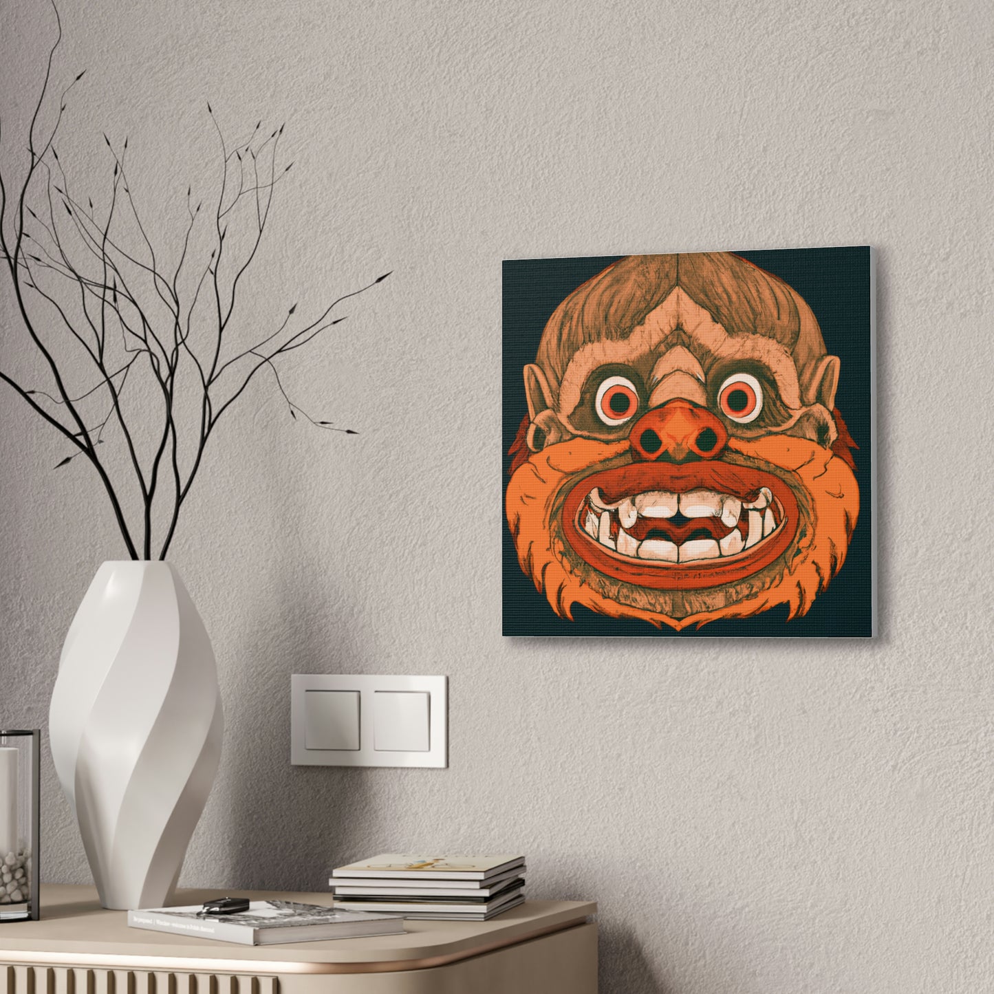 Troll Four Monster Wall Art, Spooky Decor Fantasy Wall Art, Gothic Decor Canvas Wall Art, Illustration Art Gothic Wall Decor