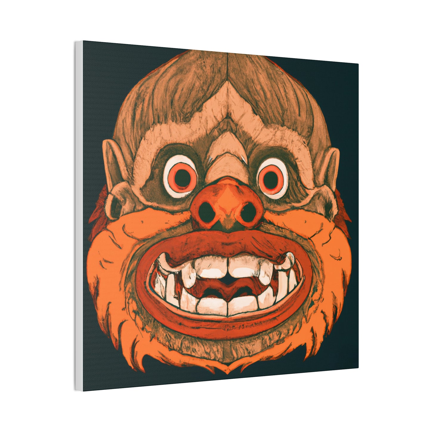 Troll Four Monster Wall Art, Spooky Decor Fantasy Wall Art, Gothic Decor Canvas Wall Art, Illustration Art Gothic Wall Decor