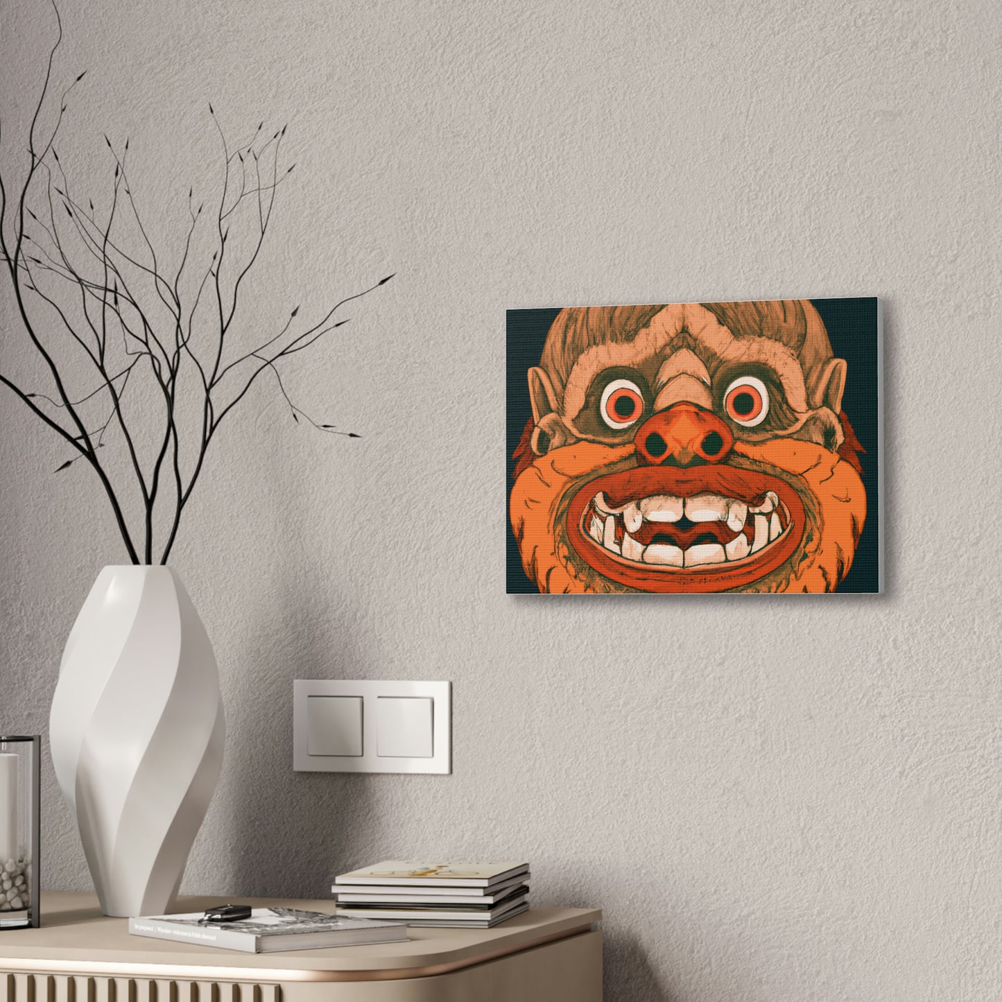 Troll Four Monster Wall Art, Spooky Decor Fantasy Wall Art, Gothic Decor Canvas Wall Art, Illustration Art Gothic Wall Decor