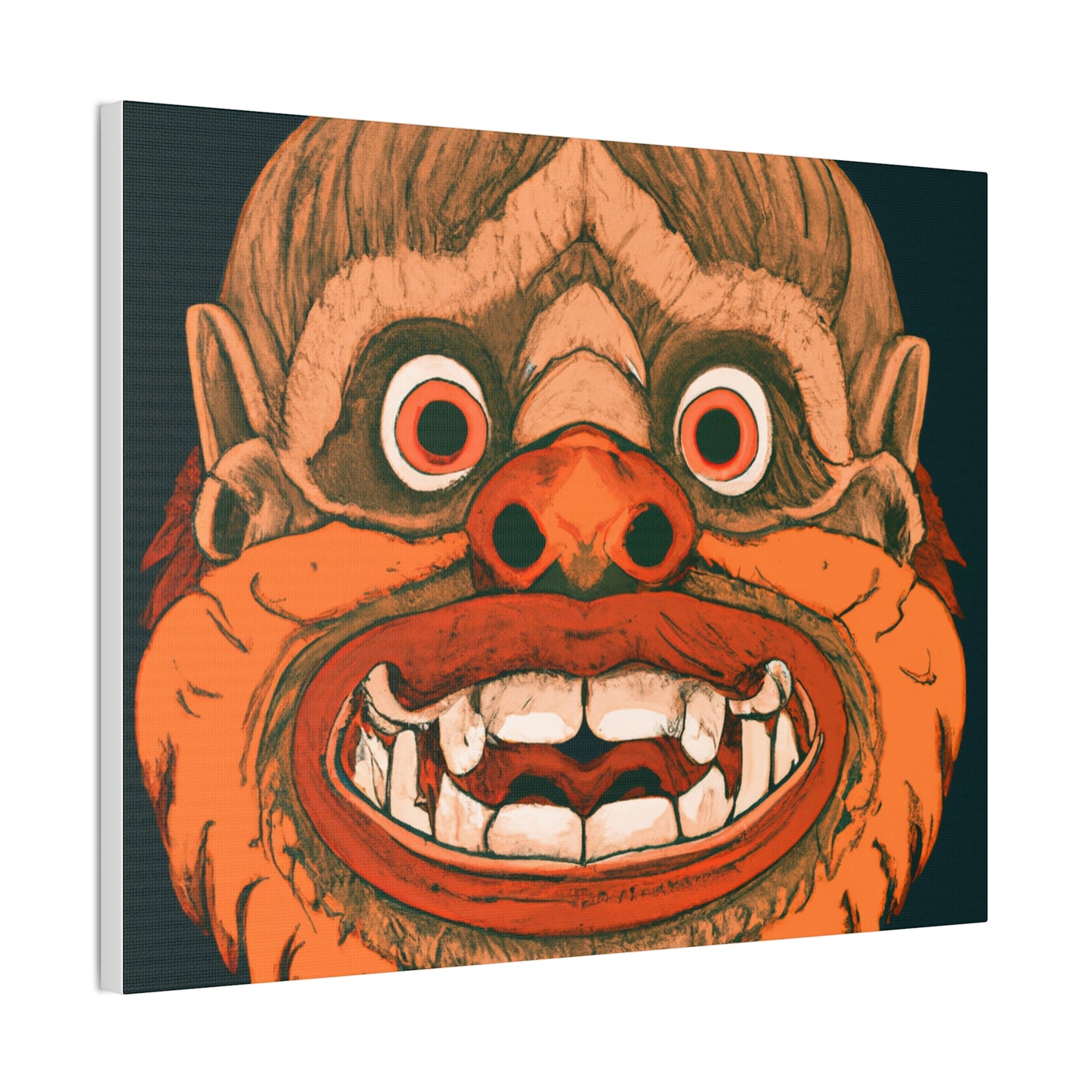 Troll Four Monster Wall Art, Spooky Decor Fantasy Wall Art, Gothic Decor Canvas Wall Art, Illustration Art Gothic Wall Decor