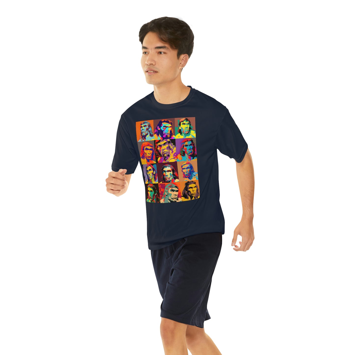 Neanderthal Graphic Design Shirt, Men's Retro Shirt, Pop Art Shirt, Good Vibes Colorful Shirt, Western Summer Shirt