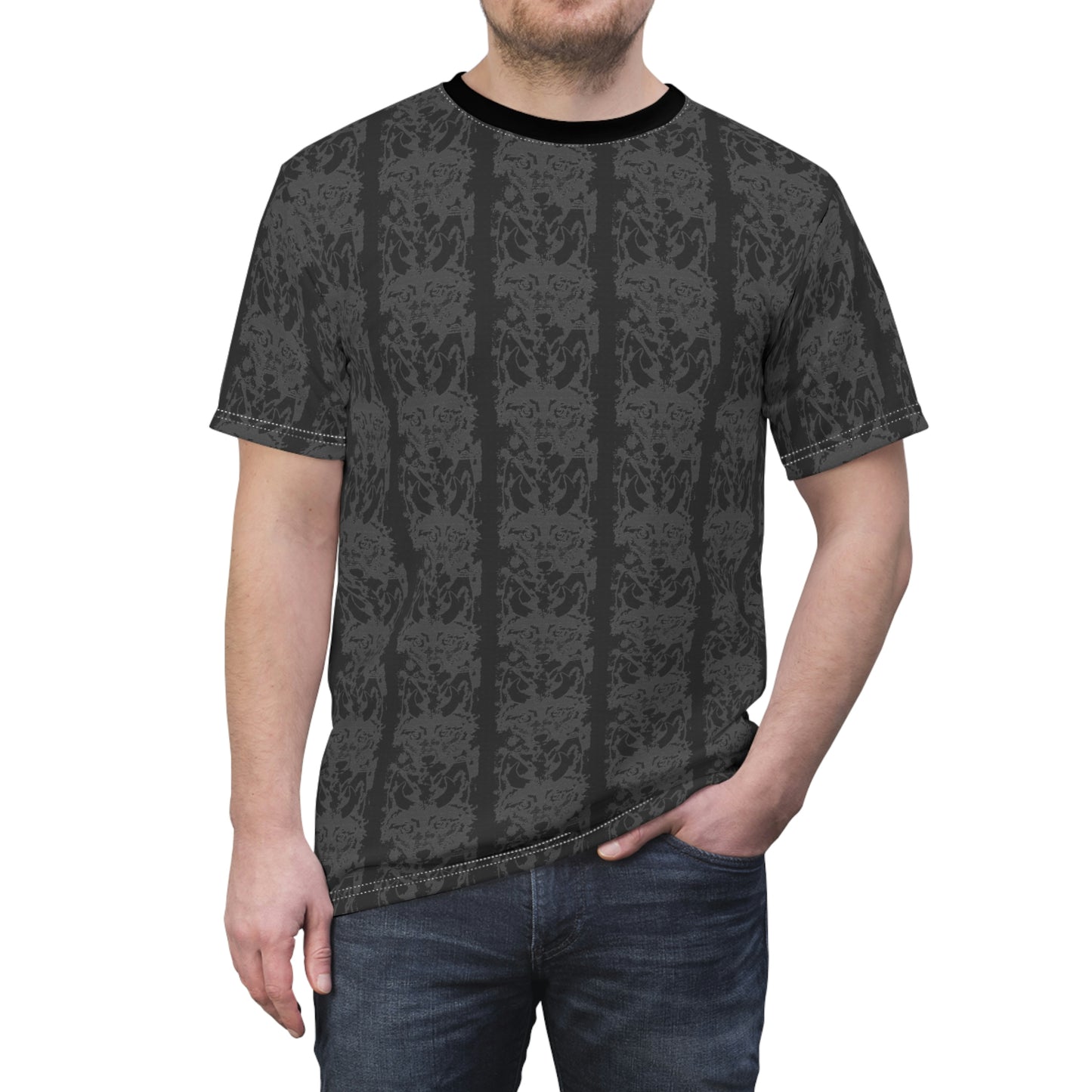 Horned Coyote Unisex Cut & Sew Tee